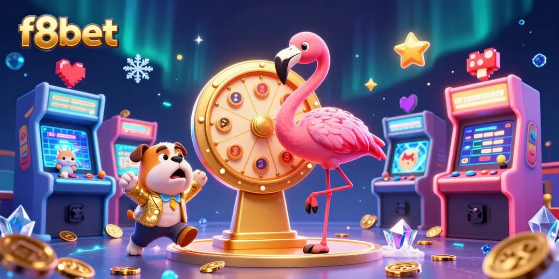 Engage in thrilling casino adventures with f8bet's vibrant gaming landscape featuring colorful arcade games.