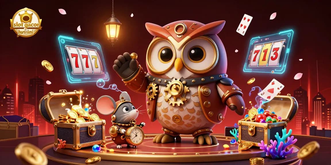 Experience the excitement of slot gacor hari ini with this vibrant casino illustration filled with winning elements.