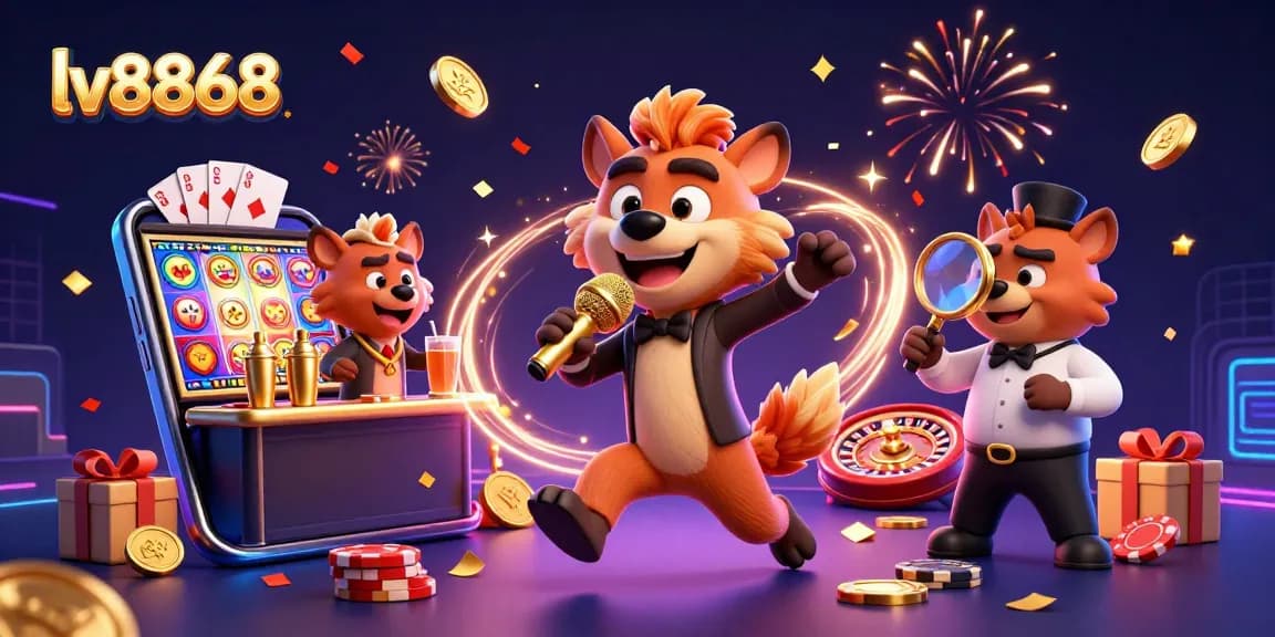 Engage in exciting games at lv8868 with lively hyenas at a dynamic comedy casino club.