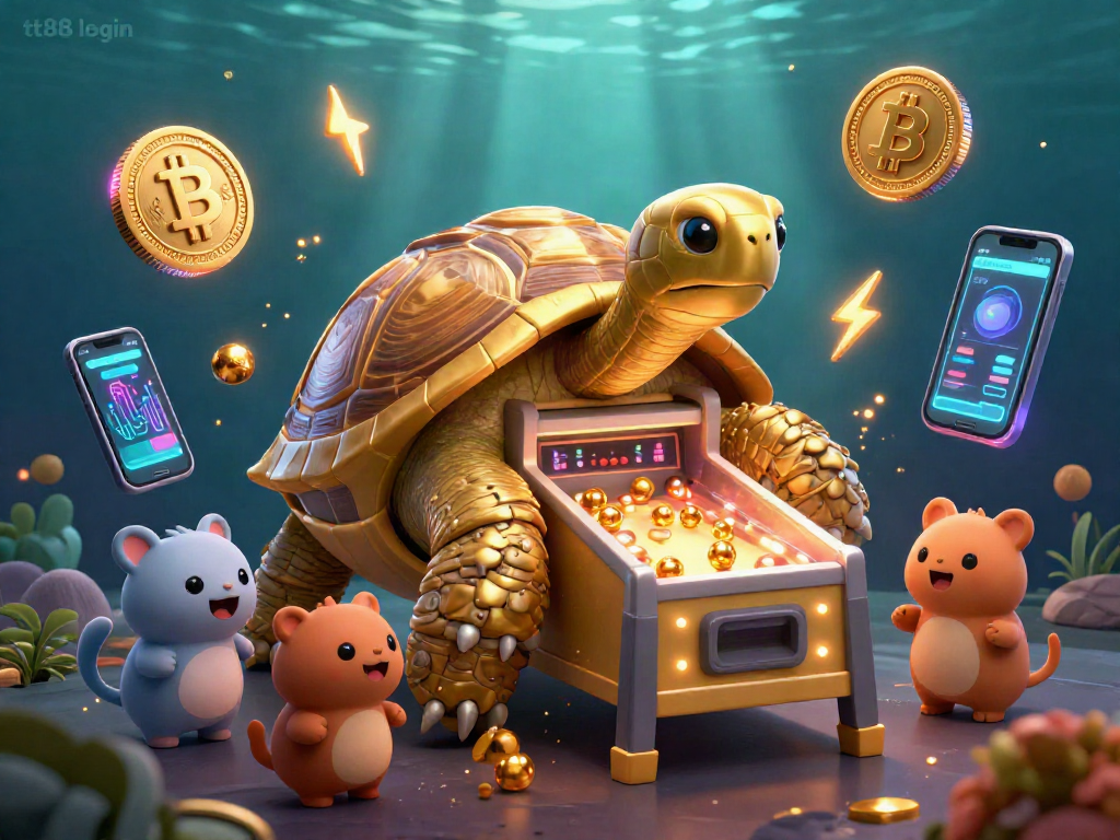 Enjoy exciting gaming action at tt88 login with a vibrant 3D casino illustration.
