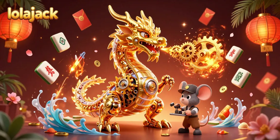 Experience thrilling gameplay at lolajack casino, where 3D golden dragon and gaming elements collide.