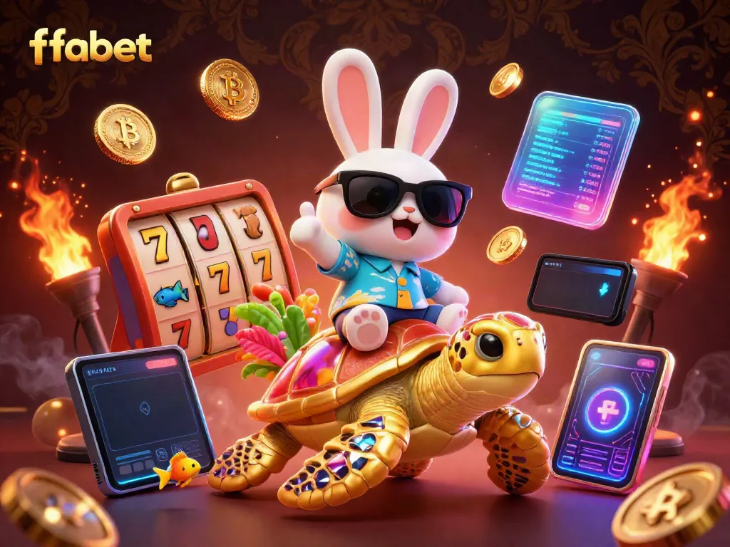 Fabet brings vibrant online gaming to life with unique characters and golden elements.
