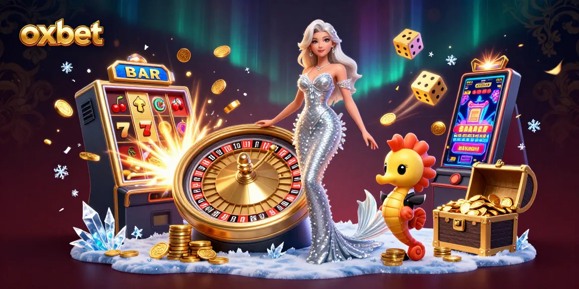 Engage with oxbet's thrilling casino experience, featuring a glamorous roulette scene and exciting slot game elements.