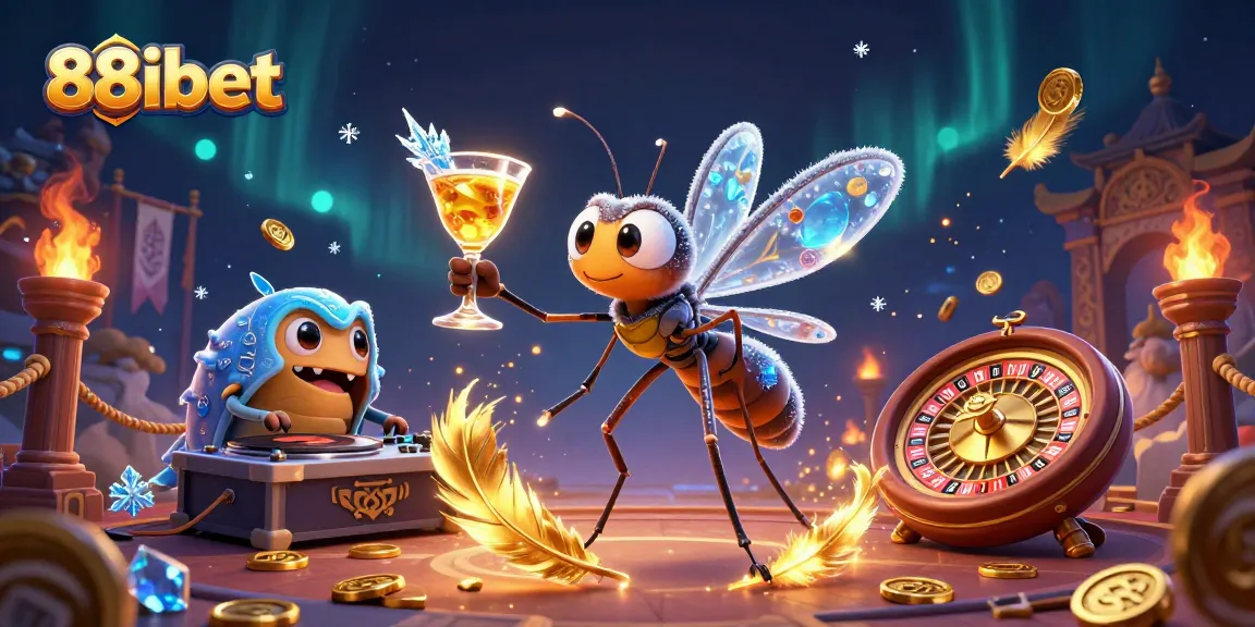 Experience the vibrant atmosphere of 88ibet with lively gaming scenes showcasing casino elements and dynamic characters.