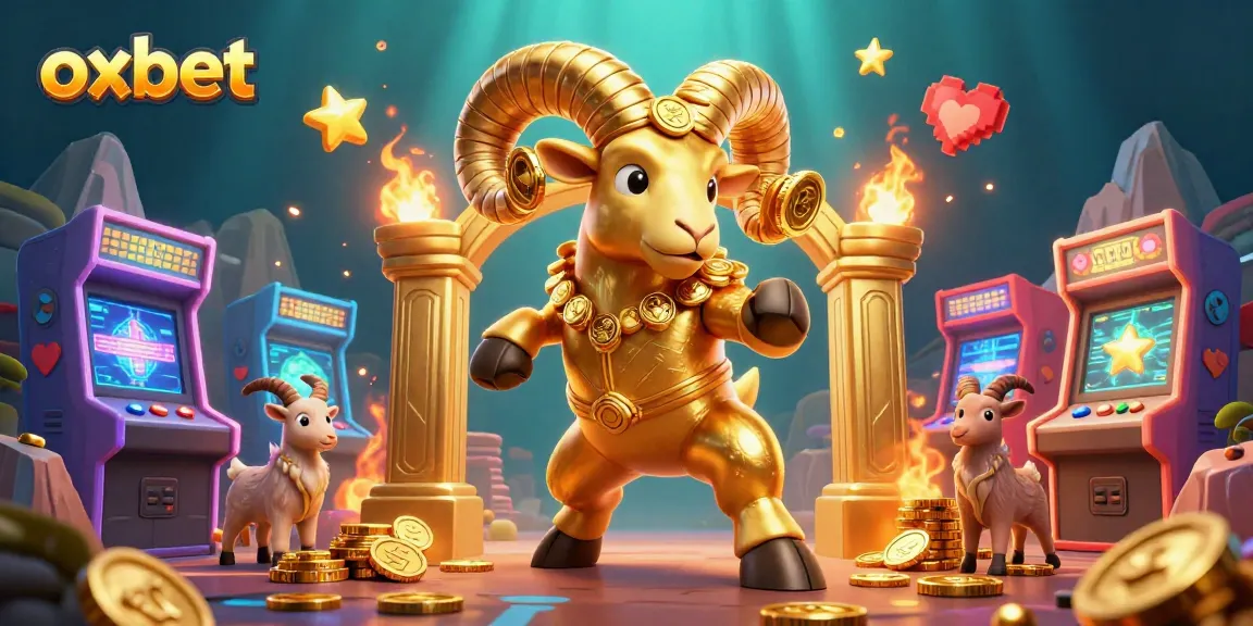 Engage in thrilling gameplay with oxbet, featuring a golden ram and vibrant casino elements.