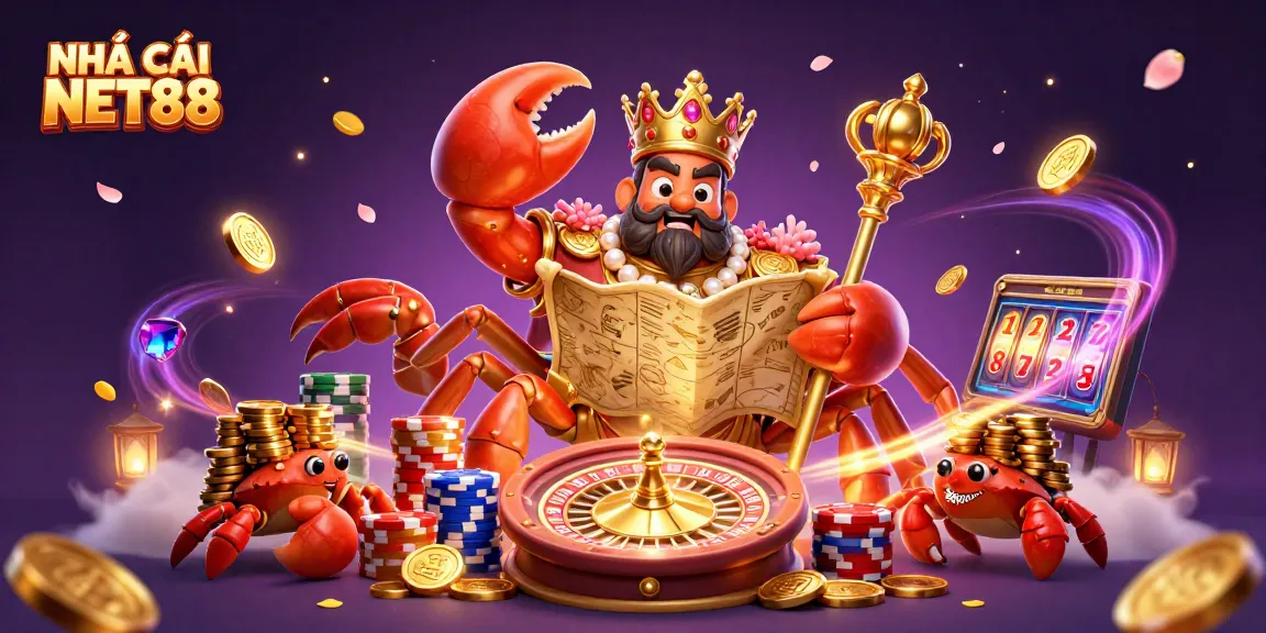 Experience thrilling gameplay with NHÀ CÁI NET88's dynamic casino scene filled with treasures and excitement.