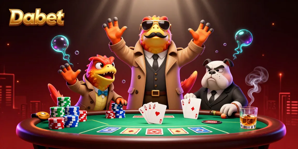Engage in thrilling poker at Dabet's vibrant casino with dynamic 3D characters.