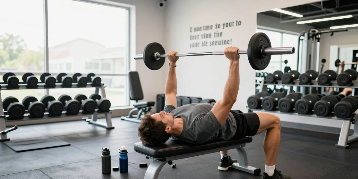 Prime Pharma Steroïden Winkel: Fitness fanatiekster die traint in een moderne gym met gewichten en een motiverende omgeving.