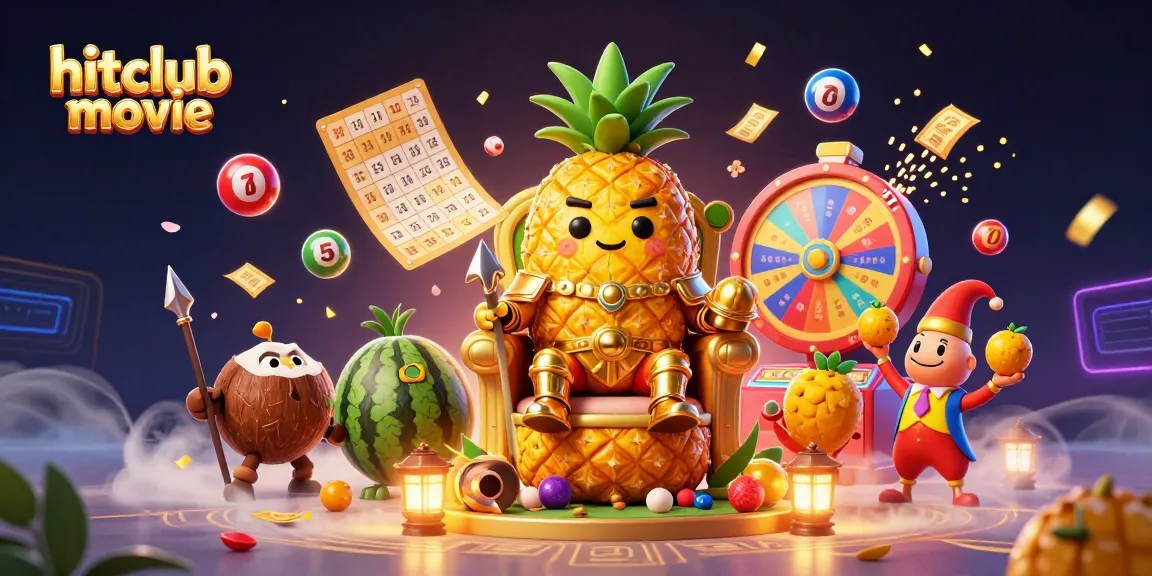 Engage with the hitclub movie experience featuring a vibrant 3D casino scene filled with excitement and lottery elements.