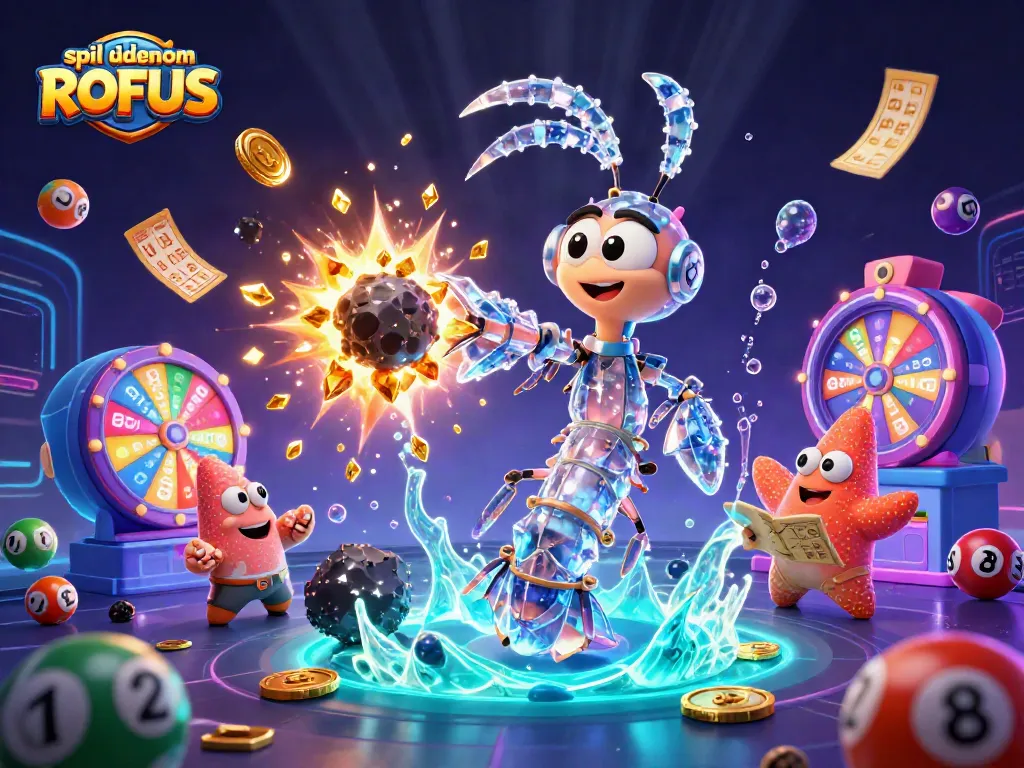 Engage in thrilling gaming experiences spil uden om ROFUS with vibrant colorful elements and dynamic action.