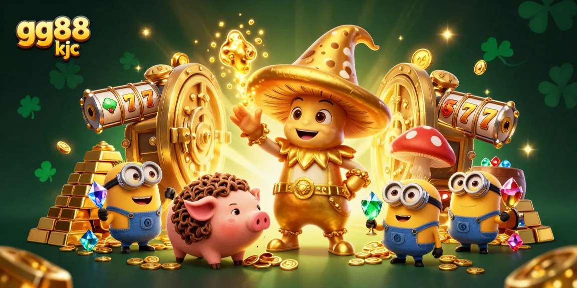 Experience jackpots and riches at gg88 kjc with massive golden treasures and vibrant casino elements.