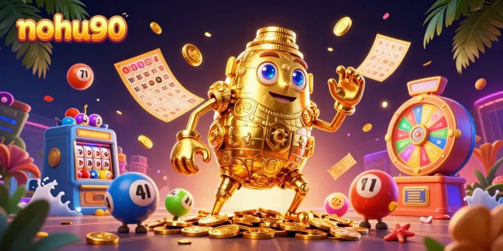 Play with nohu90’s exciting 3D casino theme featuring vibrant games and rewards.