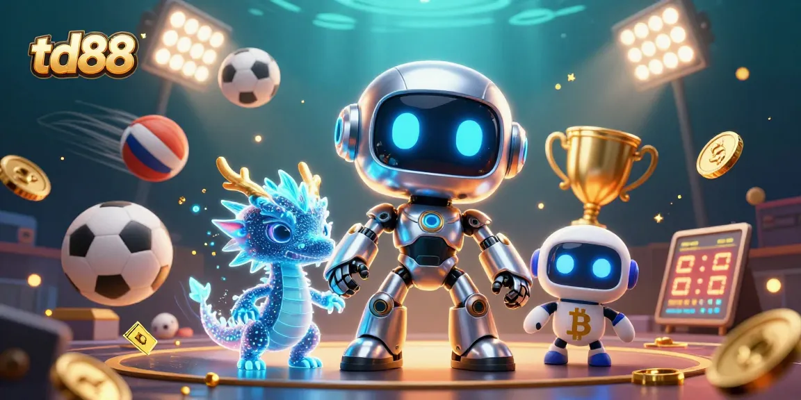 Engage with td88's interactive casino experience featuring vibrant 3D characters and dynamic game elements.