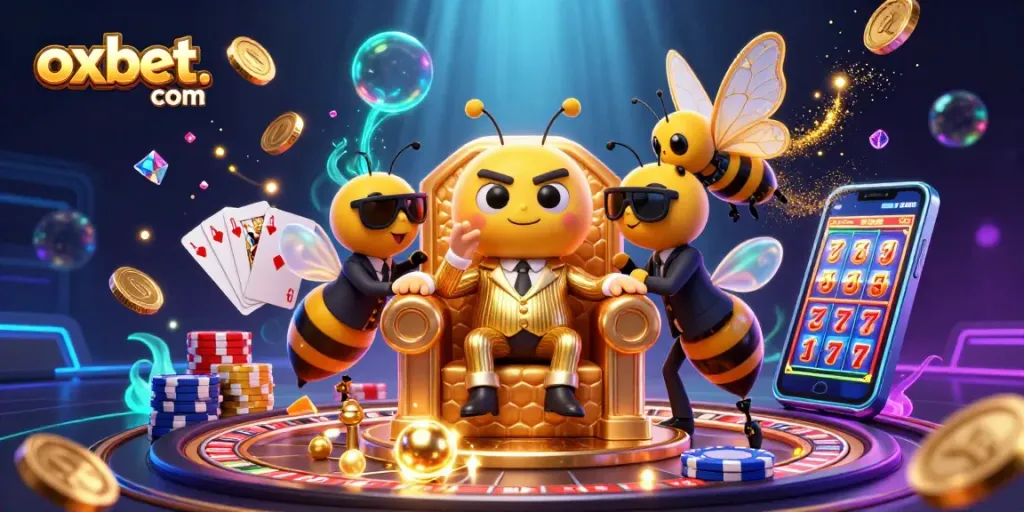 Experience thrilling gameplay at oxbet. com with vibrant casino elements and animated characters.