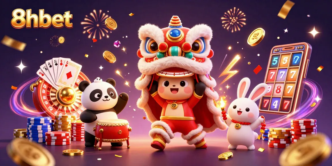 Join the lion dance with 8xbet as vibrant casino fun explodes with golden coins!