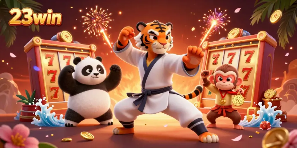 Experience thrilling gameplay at 23win with vibrant characters and exciting casino elements.