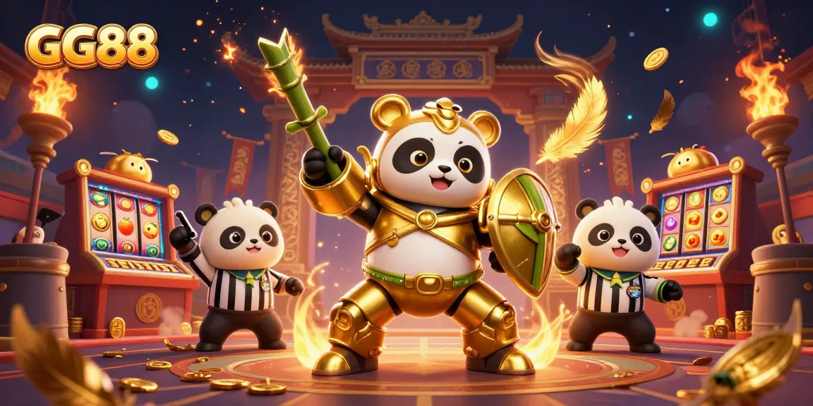 Experience the thrill of GG88 with vibrant casino action in a dynamic 3D illustration.