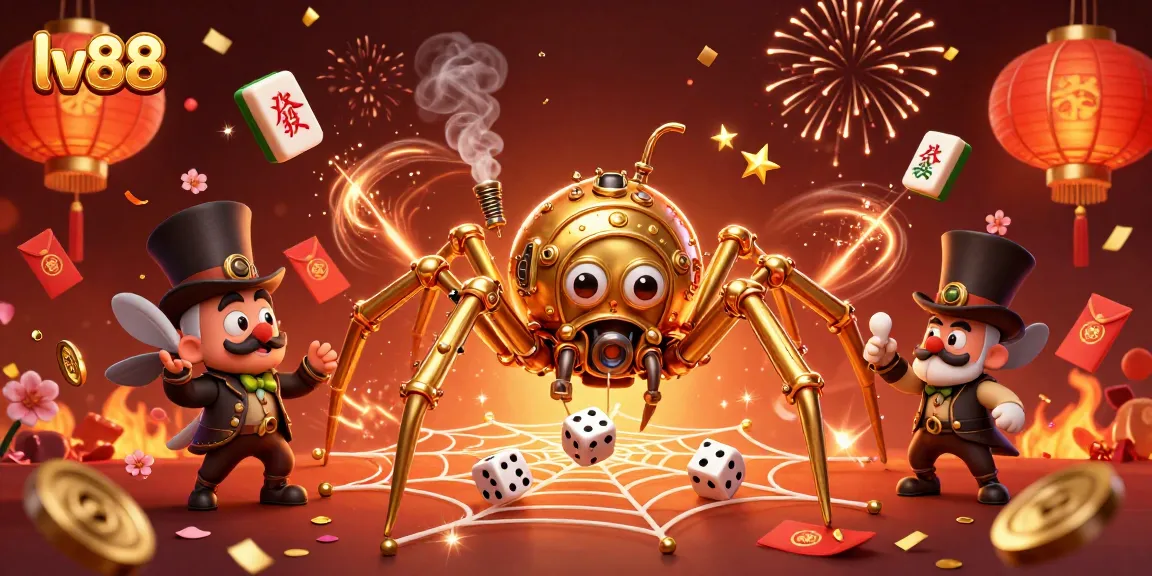 Engage with the dynamic lv88 gaming universe showcasing thrilling casino elements amidst rich festive visuals.