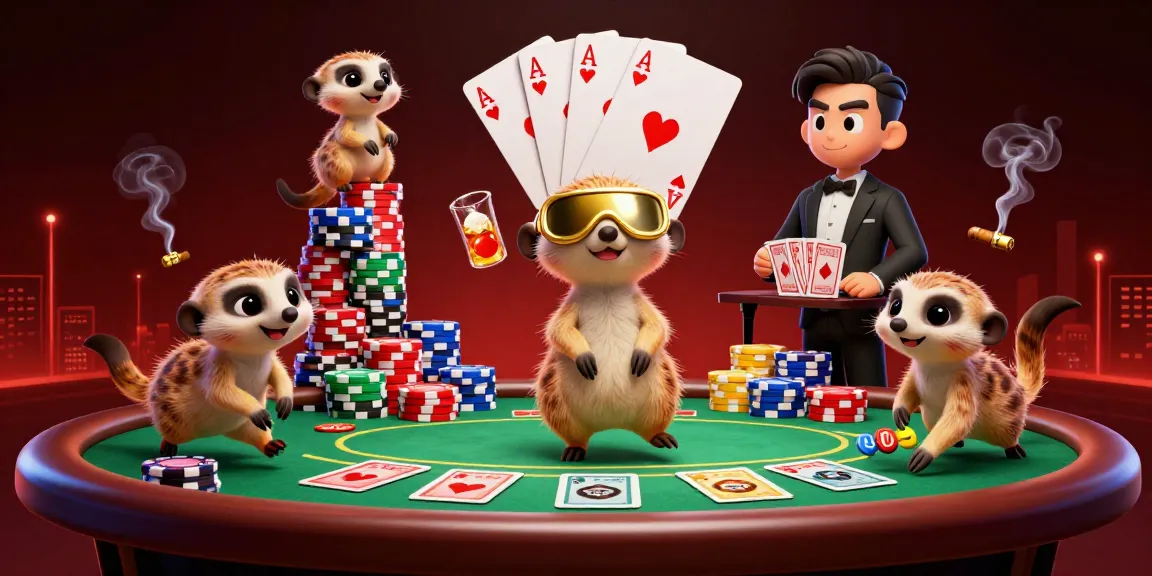 Join the action at FV88, where a lively meerkat casino scene showcases poker excitement and dynamic gameplay.