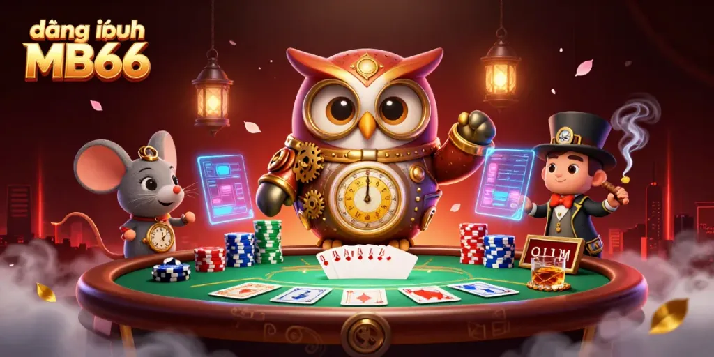 Experience the excitement of đăng nhập MB66 by exploring the thrilling casino scene with card games and rich details.