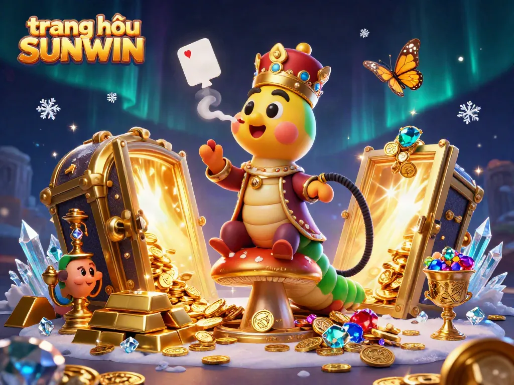 Play thrilling games and win at trang chủ SUNWIN with engaging 3D cartoon themed illustration.