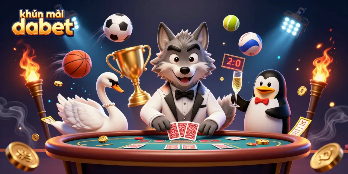 Experience khuyến mãi dabet with vibrant casino illustrations showcasing betting excitement and rewards