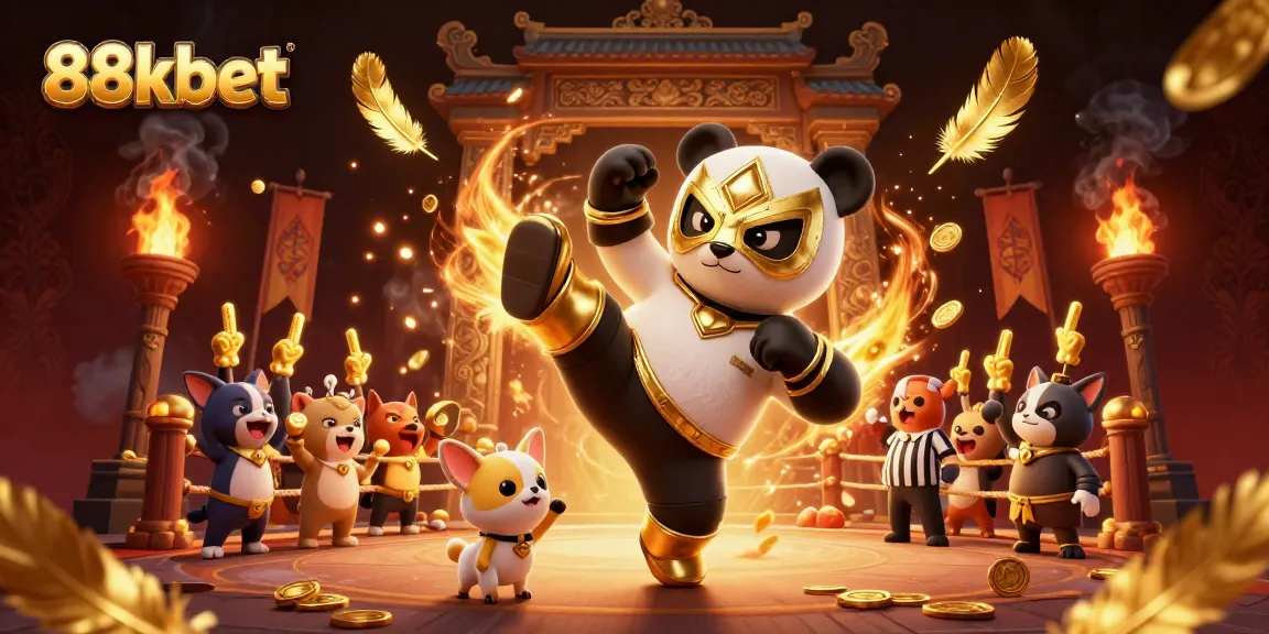 Experience thrilling action at 88kbet with a dynamic 3D scene of engaging animal characters in a lively casino atmosphere.
