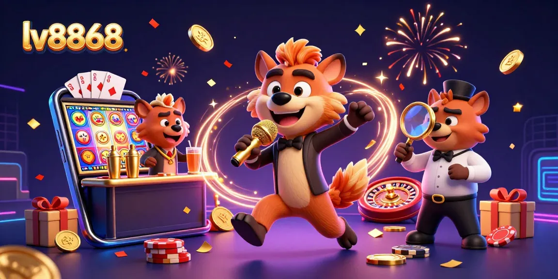 Engage in exciting games at lv8868 with lively hyenas at a dynamic comedy casino club.