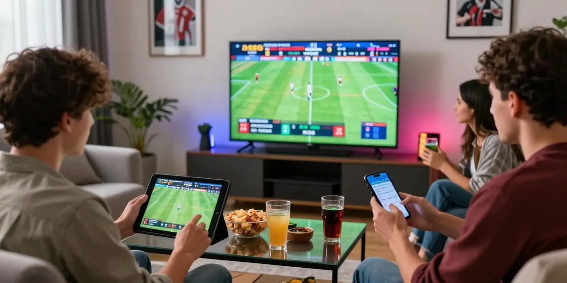 Exciting betting atmosphere with friends interacting on https://bl555.solutions/ during a live sports match.