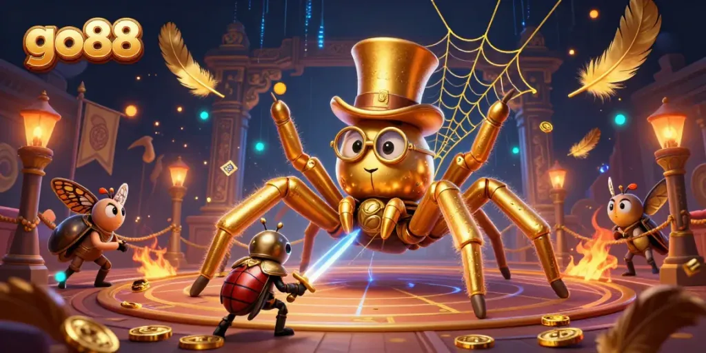 Engage in thrilling moments with the go88 online casino, featuring vibrant characters and dynamic betting elements.