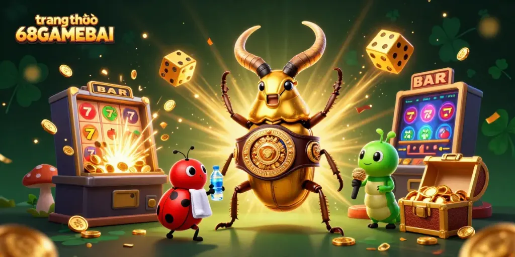 Experience thrilling gameplay at trang chủ 68GAMEBAI with dynamic slot machines and vibrant characters.