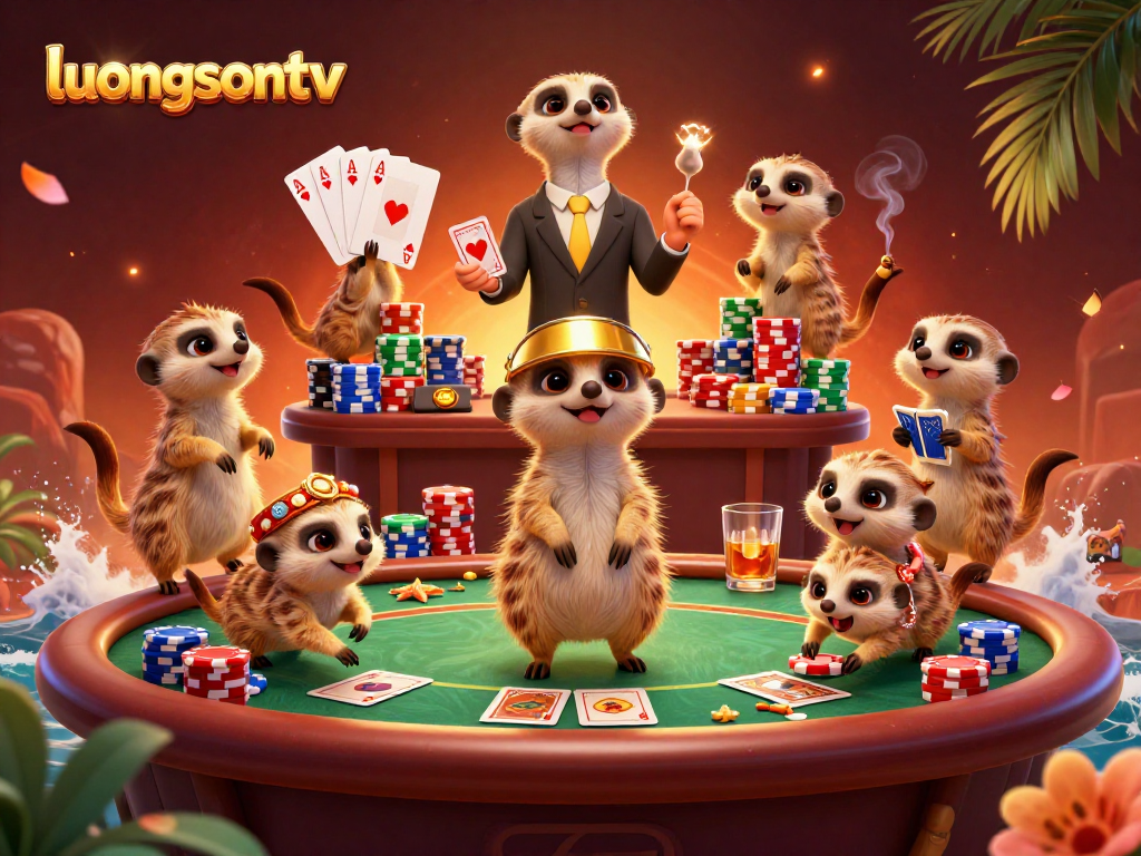 Experience engaging gaming strategies with luongsontv in a lively casino scene full of excitement.