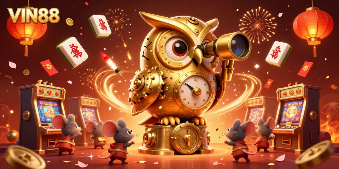 Experience the thrill ofvin88 with a whimsical 3D illustration of gaming adventures.
