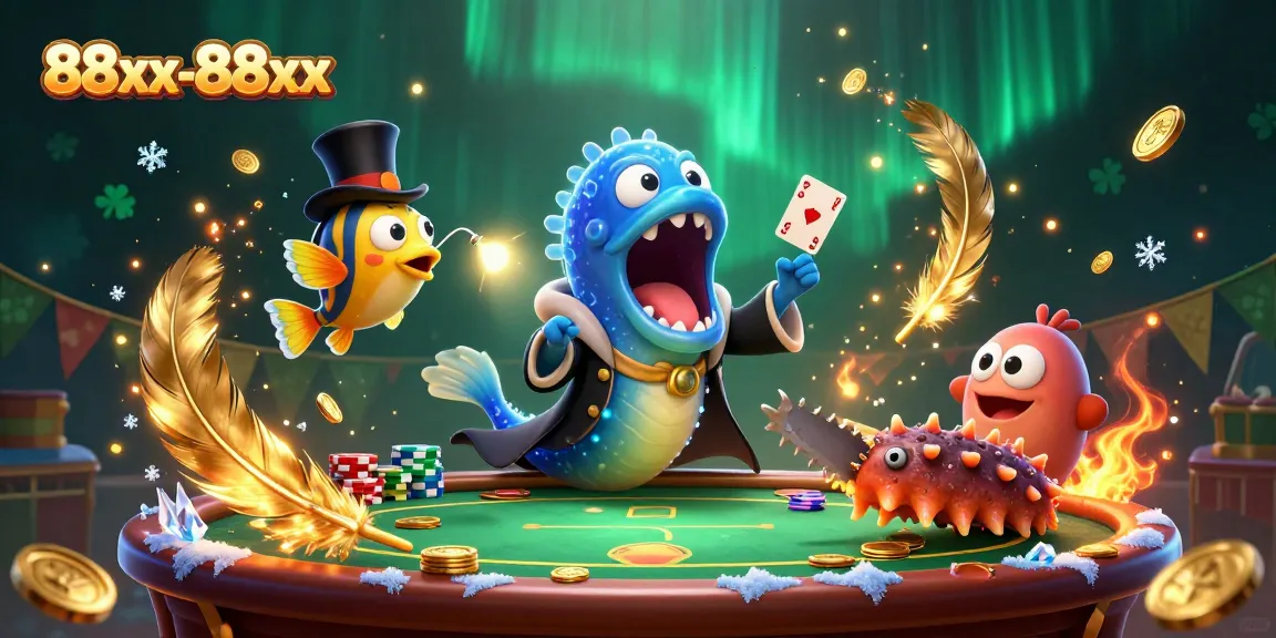 Experience thrilling card tricks by a magical eel at 88xx-88xx casino with vibrant underwater ambiance.