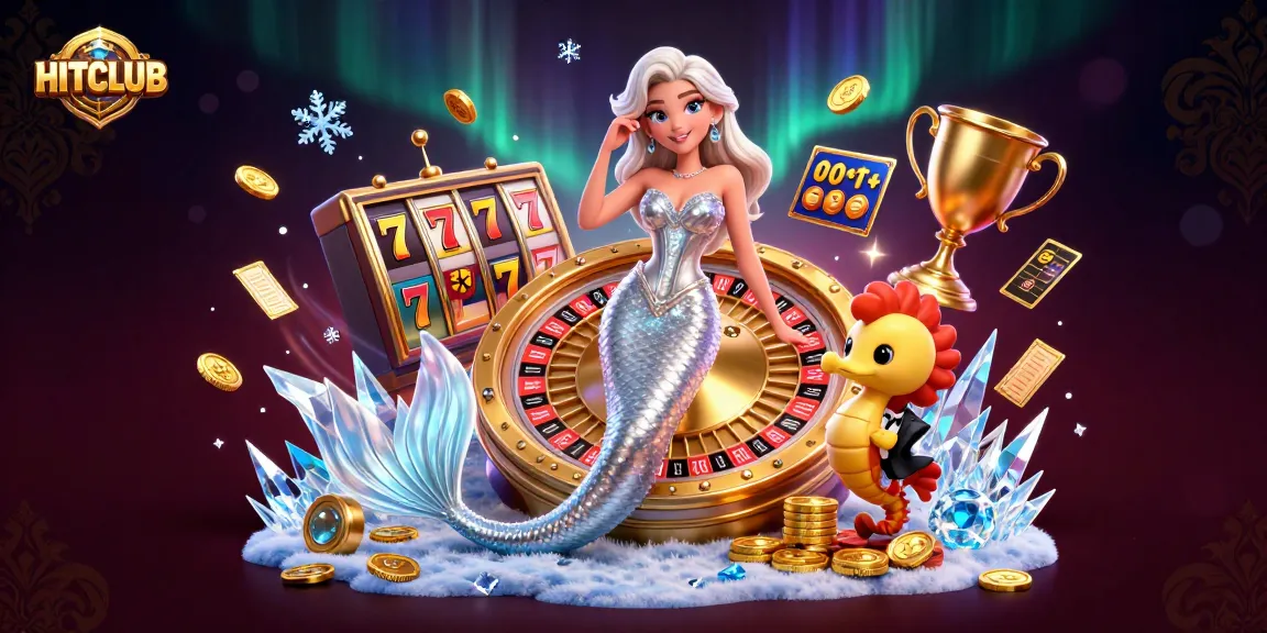 Join the thrilling action at HITCLUB with a dazzling roulette scene and lucky charm wins!