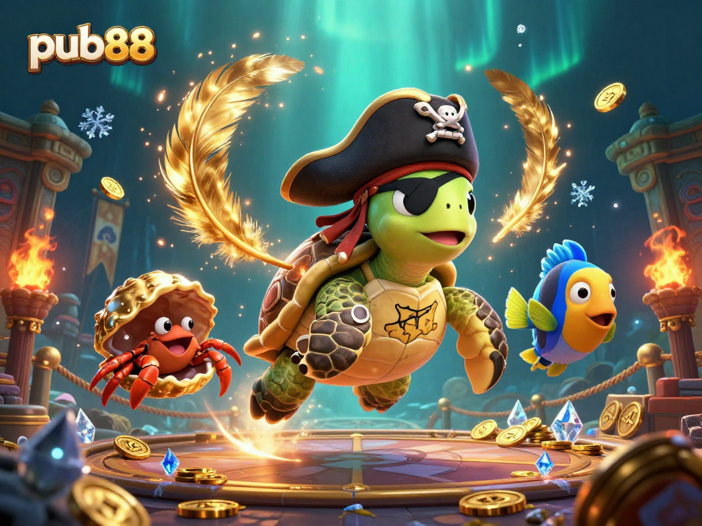 Experience thrilling gaming adventures at pub88 with a vibrant underwater casino theme.
