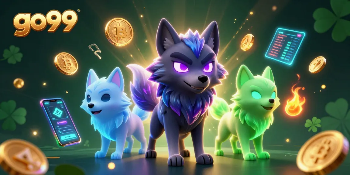 Engage with go99's thrilling energy in this vibrant casino-themed illustration.
