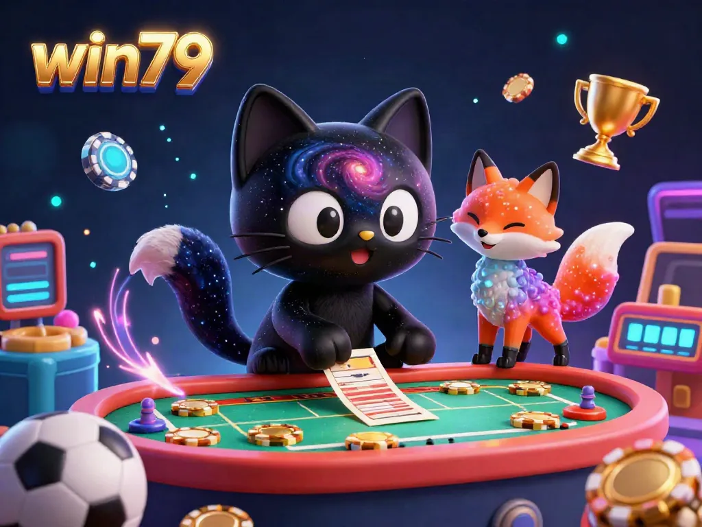 Engage with win79's thrilling sports betting universe through vibrant, dynamic illustrations.