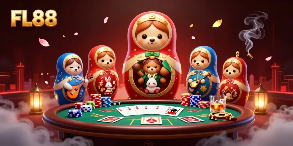 Experience winning moments at FL88 with vibrant casino characters and dynamic gameplay elements.