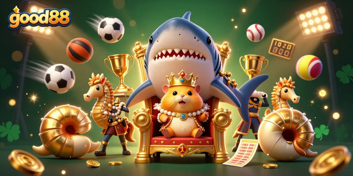 Engage with exciting games at good88, featuring energetic gambling scenes with vibrant characters.
