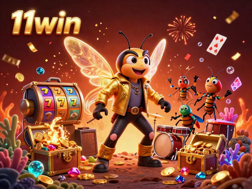 Experience thrilling gameplay at 11win with a vibrant 3D casino scene highlighting exciting gambling elements.