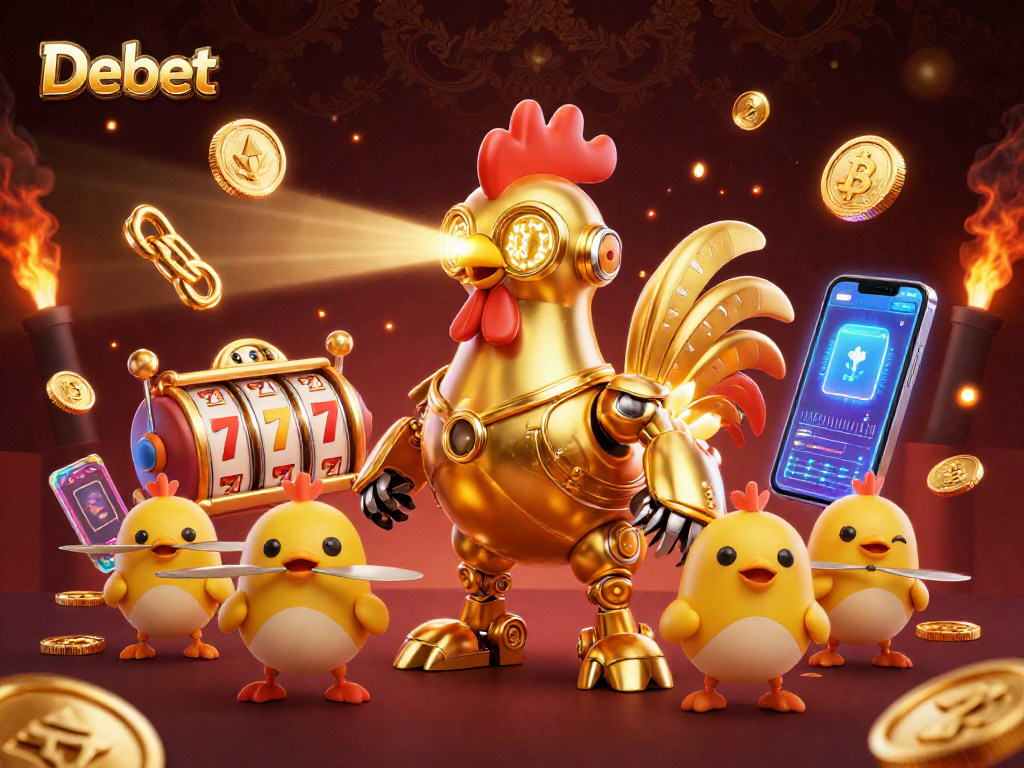Experience thrilling gameplay at Debet with high-energy casino elements and colorful characters.