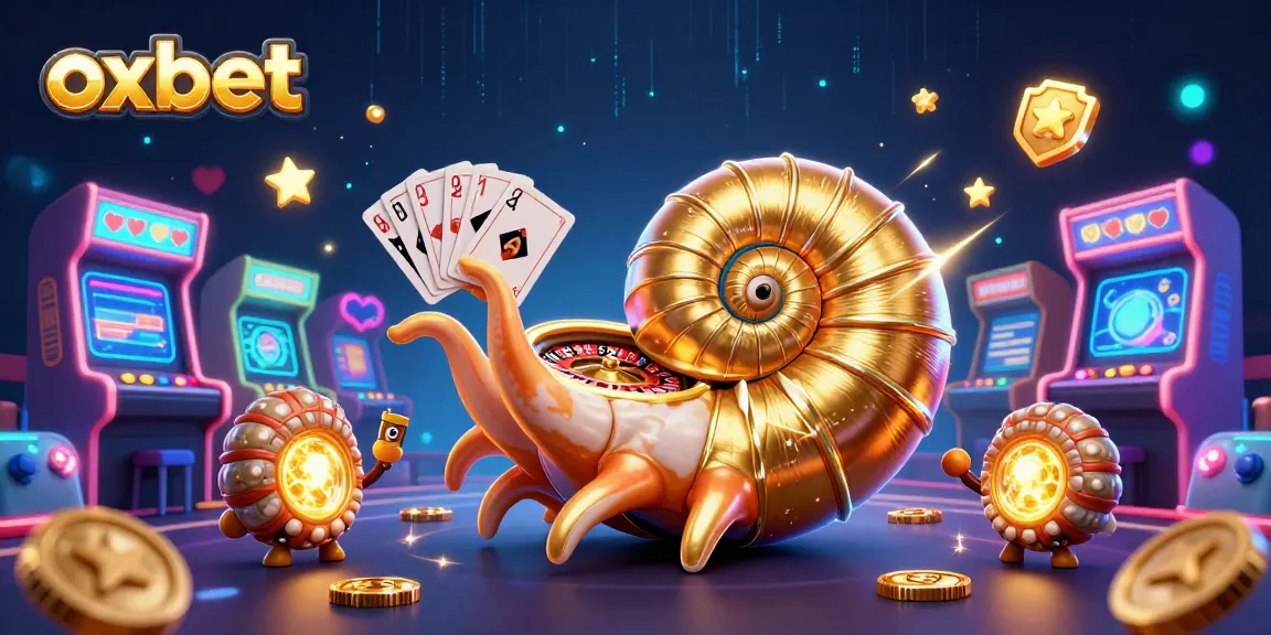 Experience winning strategies at OXBET with our vibrant 3D casino illustration featuring a nautilus roulette.