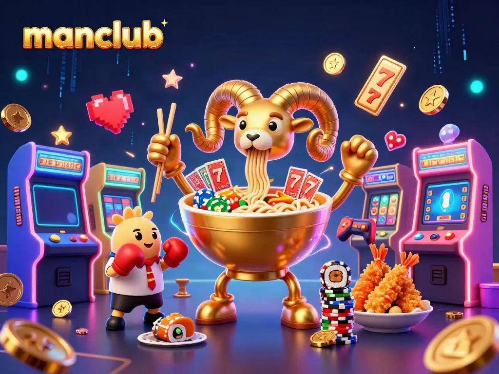 Engage in winning strategies at manclub with vibrant 3D casino characters and dynamic gaming elements.