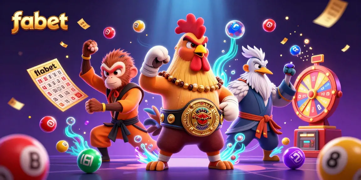Fabet players enjoy vibrant lottery scenes with dynamic characters and exciting prizes.