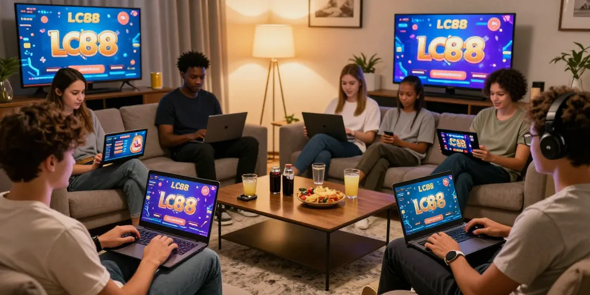 Engaging online gaming experience on TRANG CHỦ LC88 with players in a lively setting.