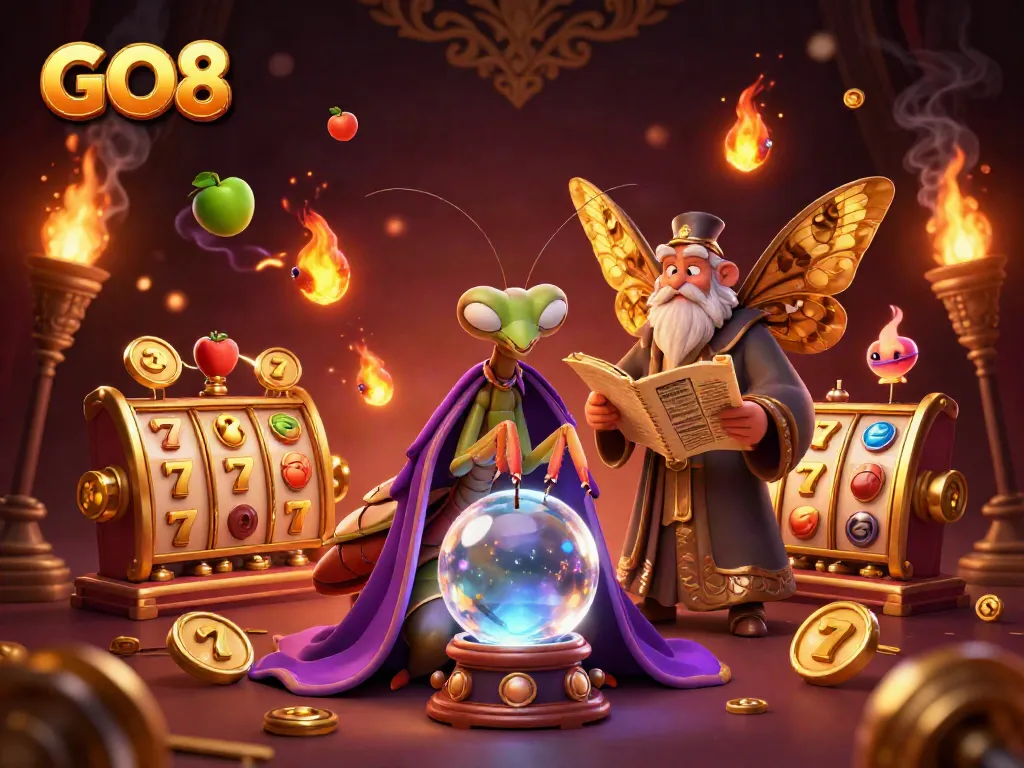 Experience exciting GO8 slot adventures with vibrant characters and engaging elements.