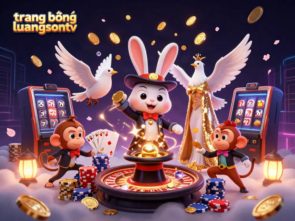 Engage with the thrilling world of trang bóng luongsontv as a magician rabbit and friends pull golden treasures from the air.