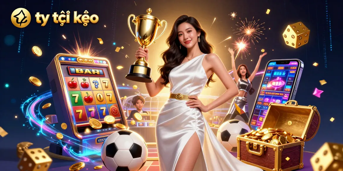 Experience the excitement of tỷ lệ kèo with a confident winner, embodying sports betting and casino games.