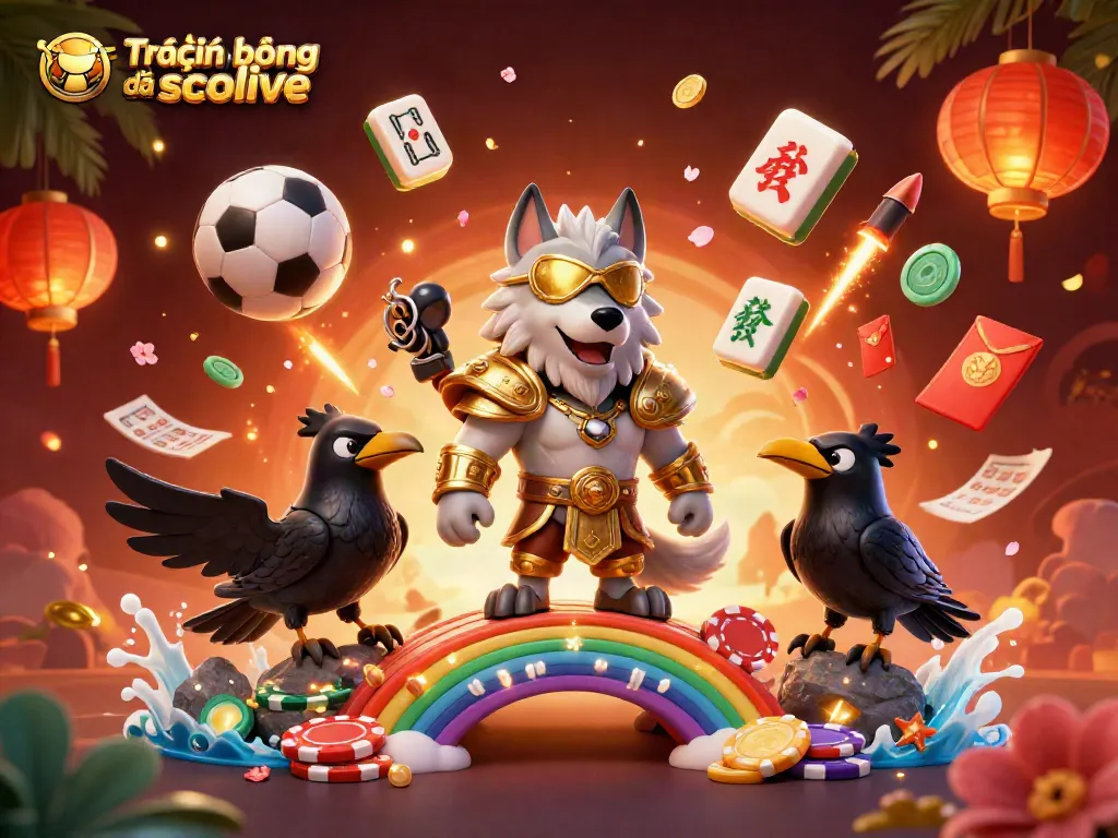 Engage with Trực tiếp bóng đá socolive and enjoy sports betting activities amidst vibrant casino-themed elements.